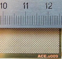Bias wicker mesh (cell 0.8×0.8). Any scale. Photo-etched for modeling ACE s009