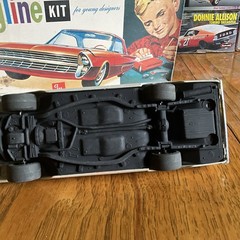 Built Model Car, STARTED AMT Skyline Kit Ford Galaxy Vintage Type Race Car