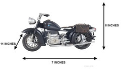BMW R75 Military 1930s Motorcycle w/ Sidecar Metal Model 11″ Automotive Decor