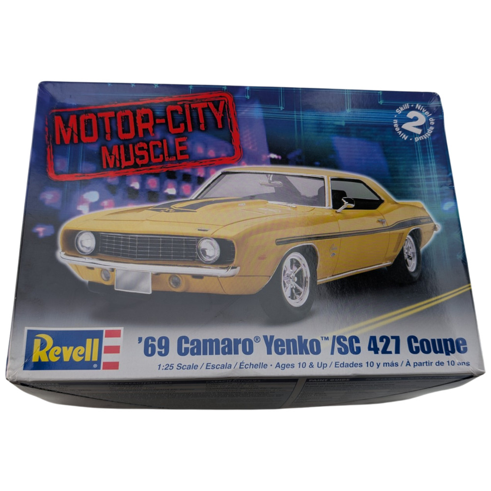 Revell 69 Camaro Yenko/SC 427 Coupe 1:25 Model Kit Open Box Extra Hood 85-2826