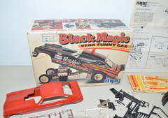 Vintage MPC BLACK MAGIC VEGA FUNNY CAR Junkyard Model Parts Lot 1/25 Fodder