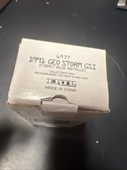 AMT/ERTL 1991 Geo Storm GSI Promo Model #6977 Cobalt Blue Metallic