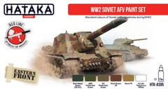 Hataka Hobby Paints WORLD WAR II SOVIET AFV COLORS Acrylic Paint Set