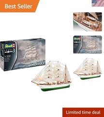 Gorch Fock Plastic Model Kit – 1:350 Scale, 75 Pieces for Crafting Delights