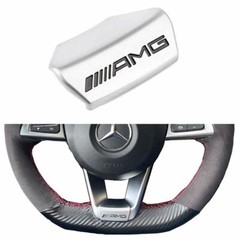 D Steering Wheel Squared Emblem Decal Sticker Badge Decor for AMG GLC C43
