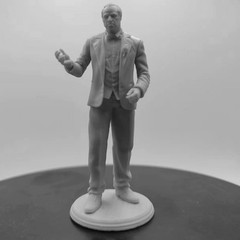 1/24 Scale Resin Figure Model Kit Gangster Godfather Unassembled, Unpainted Mode