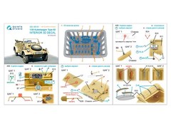 QD+35141 Quinta Studio 1:35 Kubelwagen Type 82 Interior 3D Decal for Tamiya kits