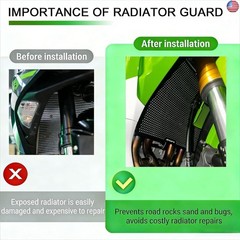 CNC Motorcycle Radiator Guard Radiator Cover Grille Guard Compatible with 2026