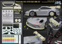 ZoomOn 1/24 Transkit Porsche 911 GT3 RS Parts Set Ver.A ＆ Tamiya kit set 16426