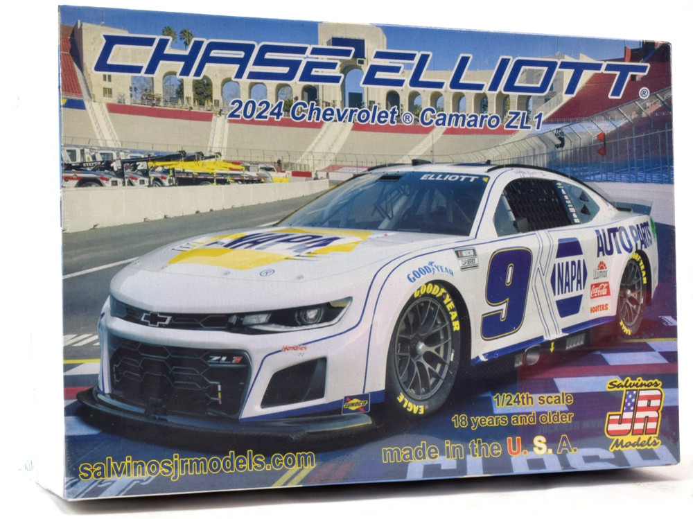 Salvinos JR Models “NAPA” Chase Elliott 2024 Camaro ZL1 Nascar 1/24 Car Kit