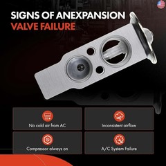 A-Premium A/C Expansion Valve Compatible with Toyota RAV4, Sequoia, Highlander