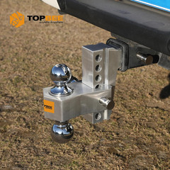 Adjustable Trailer Hitch, Drop Hitch, Tow Hitch Fits 2.5-inch Receiver, 6-inch D
