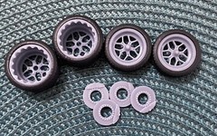 Resin 21/20-inch Billet Specialties Drag Comps Model car wheels, 1/24 1/25 Scale