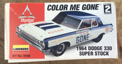 Lindberg #72156 Color Me Gone 1964 Dodge 330 SS 1/25 Model Kit MIOB