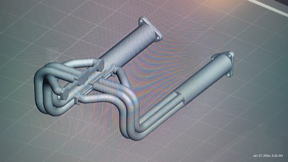 1/25 scale 3D Resin Hot Rod Fat Headers