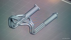 1/25 scale 3D Resin Hot Rod Fat Headers