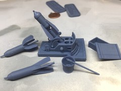 1/35 WW1 58mm Trench Mortar No. 2 (Criel Resicast Takom Tamiya SS models WIP3D)