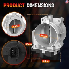 Throttle Body Compatible with 2006 2007 2008 Chevy Silverado Avalanche Suburban
