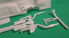 1967 GTO Pontiac 1/25 frame chassis axle rear end exhaust firewall model car lot