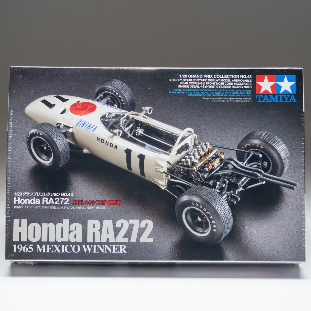 Tamiya Honda RA272 1/20 Scale Model Kit 1965 Mexico Winner  R Ginther Unopened