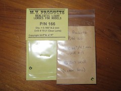 M.V. Products 4.2mm clear lens P/N 166 (lot of 2)
