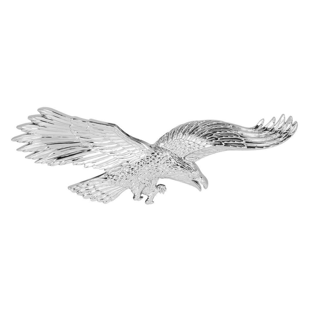 Gg Grand General 90095 Chrome Plastic Large Flying Eagle Stick-On Emblem