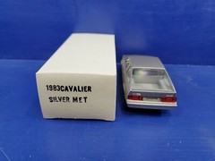  1983 CHEVY CAVALIER FASTBACK 1/25 MODEL PROMO SILVER METALLIC NEW