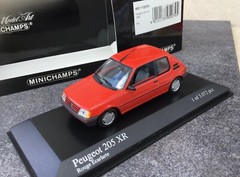 1/43 MINICHAMPS MIN 400112370 Peugeot 205 Xr 1988 , red, mint,++ !