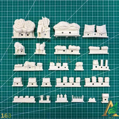 1/35 M51 Sherman Tank Stowage Resin Kit Accessory Set (NO TANK) Unassembled Toys