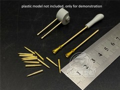 1/35 Metal Barrel Muzzle Brake Shell Kit for Takom 2105 Flakpanzer Panther Model