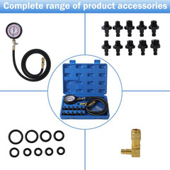 Oil Pressure Tester Tool, Oil Pressure Gauge Kit, 0-140 PSI Pressure Test Diagno