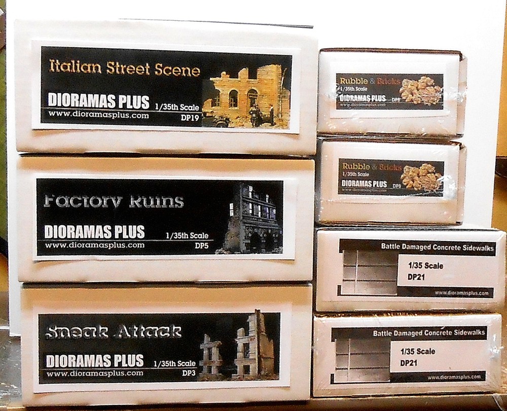 Dioramas Plus 3 Building Kit Lot 1/35 Diorama WWII Amazing Contest Quality