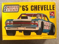 1/25 Scale AMT 1965 Chevelle Modified Stocker Kit. Sealed bags. No decals.