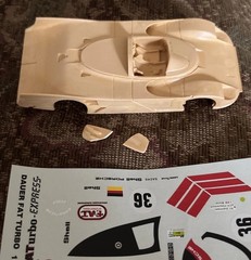 Starter Le Mans 1994 Porsche 962 FAT Resin Kit 1:43 Made In France As Is