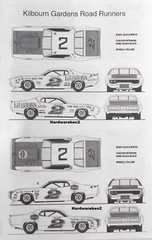 NASCAR DECAL # 2 SCHAEFER BEER 1973 PLYMOUTH BOBBY UNSER 1/25 POWERSLIDE