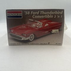 Model Kit Car Monogram 58’ Ford Thunderbird Convertible 2 ‘n 1 85-2385