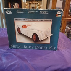 TESTOR’S BURAGO METAL BODY JAGUAR XK 120 MODEL KIT #160 MADE IN ITALY RARE NEW