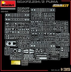 MiniArt 35414 1/35 Sd.Kfz.234/2 Puma Interior Kit (Plastic Assembly Model Kit)