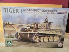 TAKOM 2200 1/35 Tiger I Mid Production Zimmerit Otto Carius`Model Kit NEW IN BOX