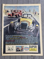 VINTAGE 1960s Car Racing Hotrod Drag Racing MODEL ADVERTISEMENT