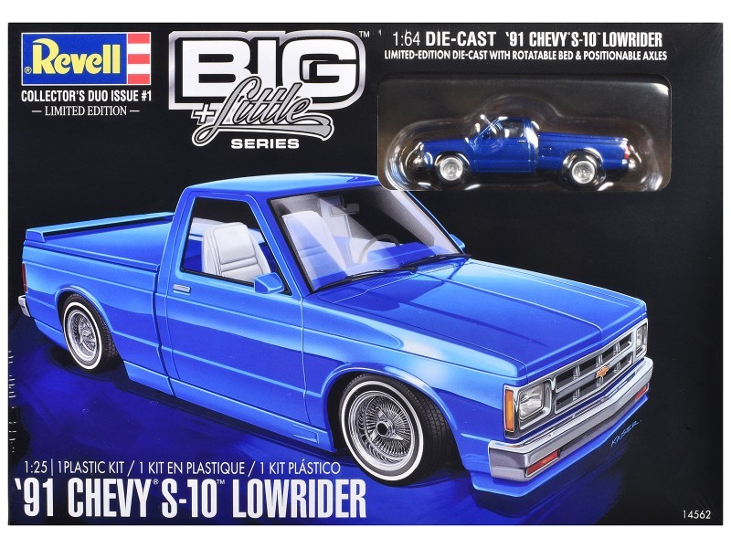 1991 Chevrolet S-10 Pickup Truck w 1/64 Diecast 1/25 Level 4 Model Kit by Revell