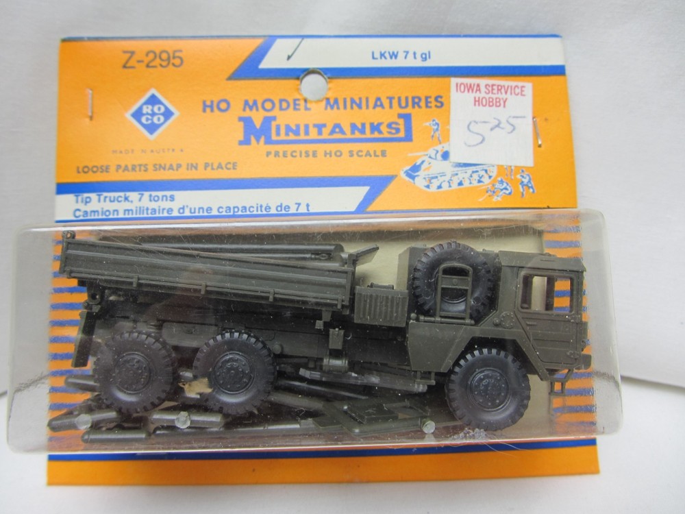 ROCO MINITANKS DBGM #295 Bundeswehr German Army MAN 4530 7 Ton Dump Truck #3