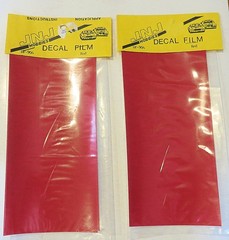 JNJ Hobbies decals 1/24 1/25 Decal Film RED 2 packs 4 sheets DF-904