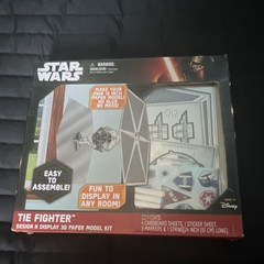 Star Wars Tie Fighter Design n Display 3D Paper Model Kit