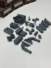3D Printed CHEVY BLOWN BIG BLOCK ENGINE ASSEMBLY 1/24th – 1/10th MADE IN USA