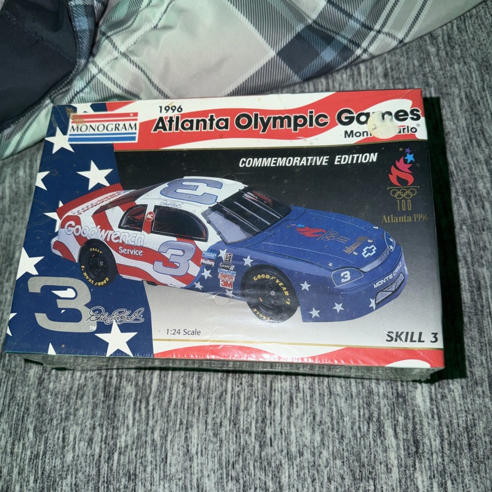 Monogram Dale Earnhardt 1996 Atlanta Olympic Games Chevy Monte Carlo 1:24 Sealed