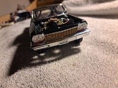Custom Black Pre-Built Painted Model Car Detailed Engine Roll Cage ESSEX Decal