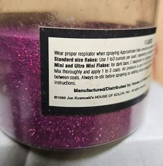 VINTAGE House of Kolor F-63 Mini Kameleon Violet Red Flake, Retired, Partial Jar