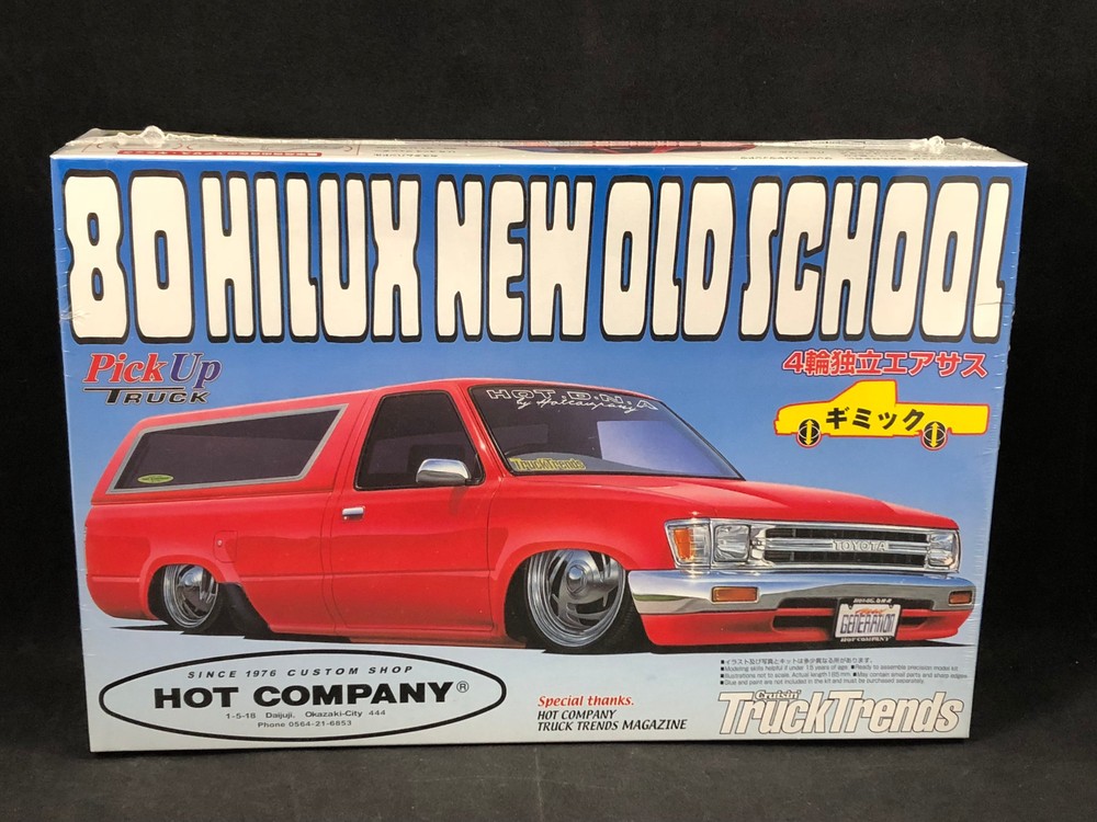 Aoshima 80 Hilux New Old School PickUp Truck Plastic Model Kit 032794 NISB