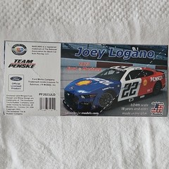 Salvino’s JR Models Joey Logano 2023 Ford Mustang NASCAR 1:24 Model Kit